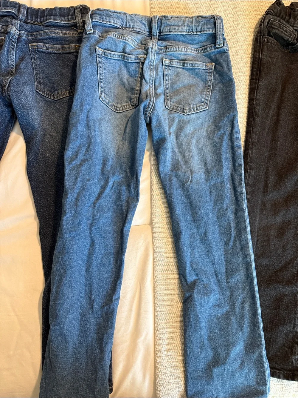 Old Navy Kids Jeans Trio - Dark Blue, Medium Blue & Black